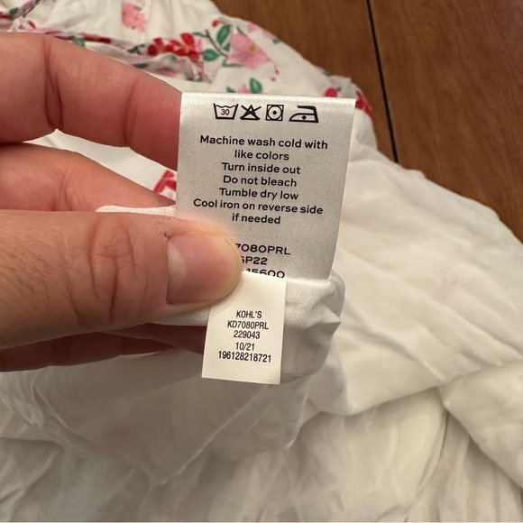 Draper James White and Pink Floral Maxi Dress - Picture 8 of 8